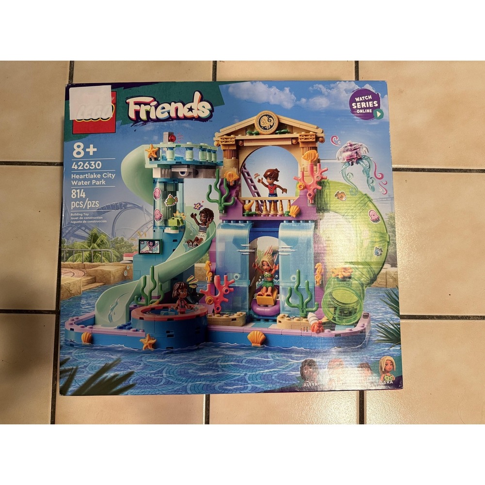 LEGO Friends 42630 Heartlake City Water Park Building Set 814pcs Aliya Leo Sara